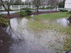 Flooding in yard due to drainage problem