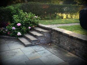 Hardscaping patio, steps and walkway
